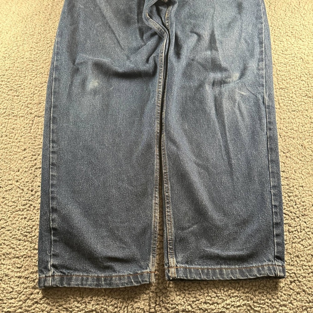 Polar Skate Co Jeans Mens 36x34 Baggy Leg Relaxed Fit Blue Distressed Skater - Picture 3 of 16